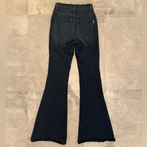 Vibrant Women’s Flare Dark Wash Jeans - Picture 4 of 6
